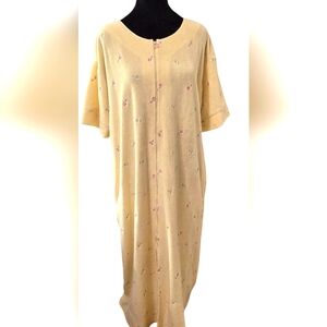 Preview Collection Vintage Nordstrom  Soft Terrycloth Short Sleeve Robe Zipper